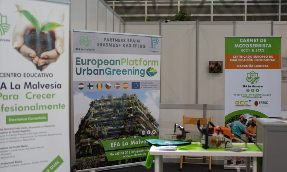Brillante puesta en escena del proyecto Erasmus + EPLUG en la feria Iberflora